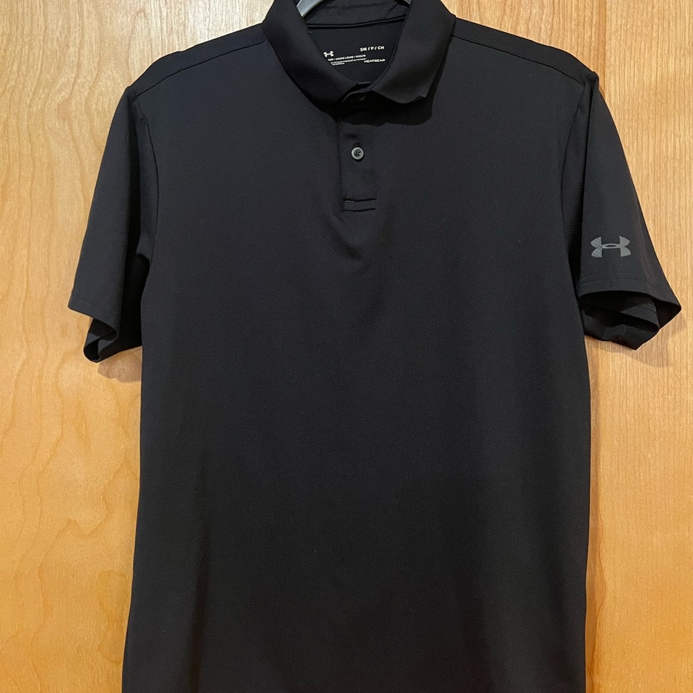Under Armour Men's Black Polo Shirt